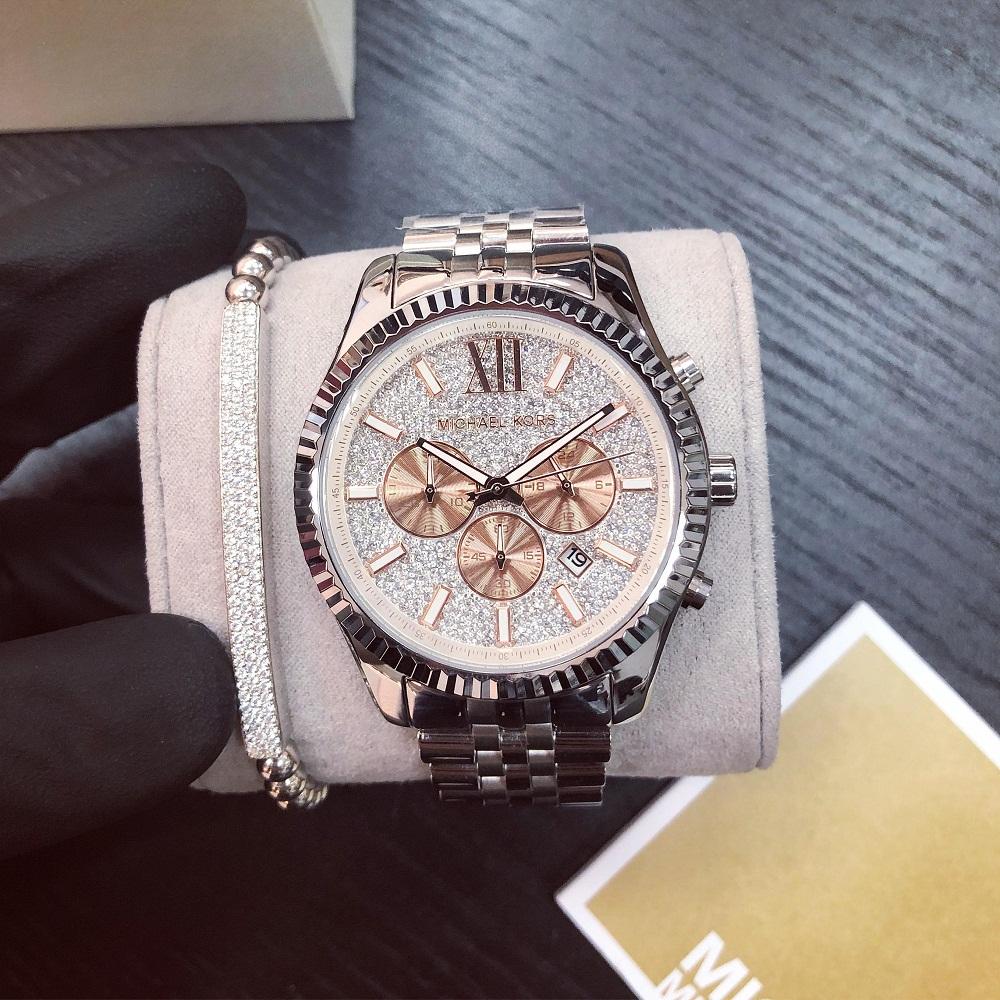 [HCM]Đồng hồ nam dây kim loại Michael Kors MK8515 size 44mm fullbox , chống nước , vỏ thép không gỉ , đồng hồ nam cao cấp