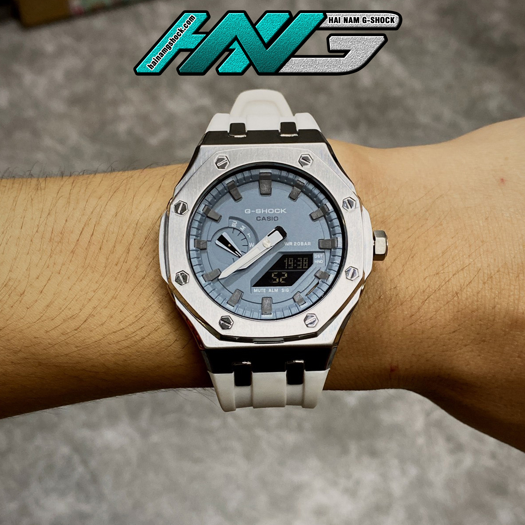 Đồng hồ nam g-shock ga-2100-1a custom rainbow gen 5 camouflage | ga-2100 custom gen 5 | ga2100 custom | full phụ kiện