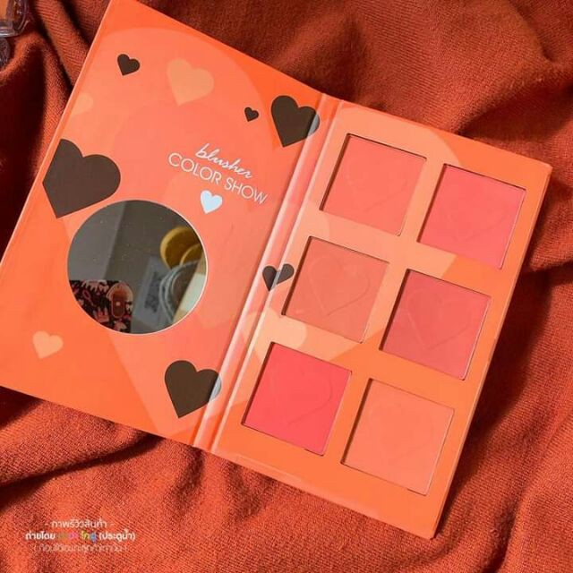 Má hồng 6 ô Kiss Beauty