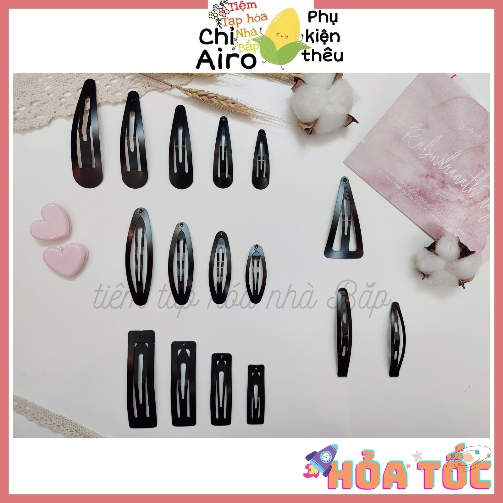 Set 5 Phôi kẹp tách diy vuông, tam giác, giọt nước, bầu dục