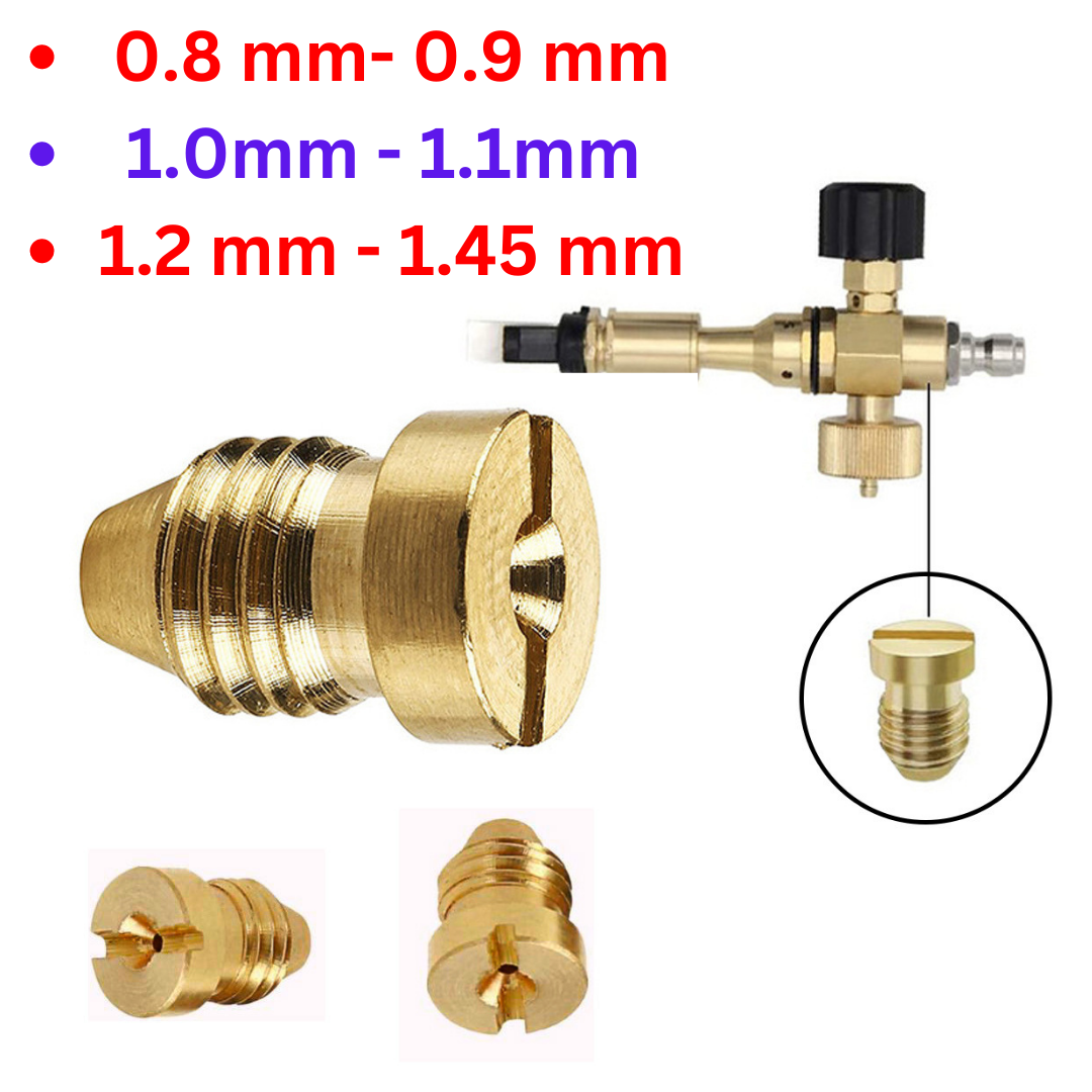 Béc phun - tâm phun lắp bình phun bọt tuyết rửa xe - Tăm phun thay thế cho bình bọt tuyết gắn máy rửa xe