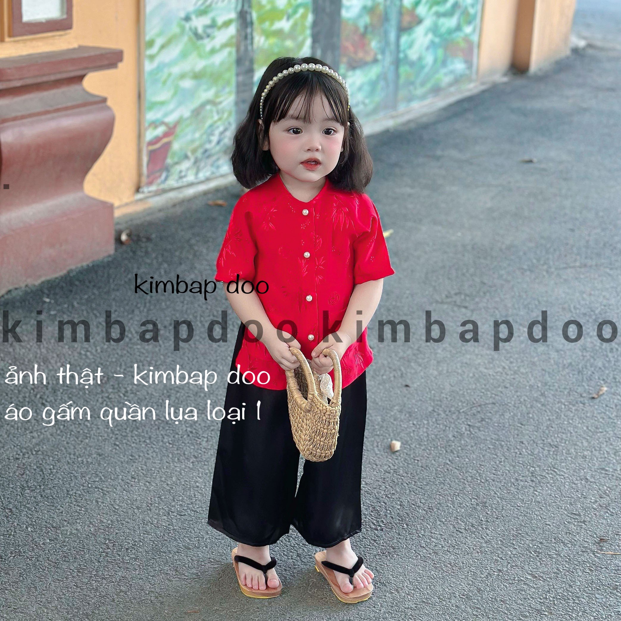 (7-19kg) Bà ba bé gái mềm mát cho bé đi chơi, đi hội -  Bà ba cho bé gái - 7