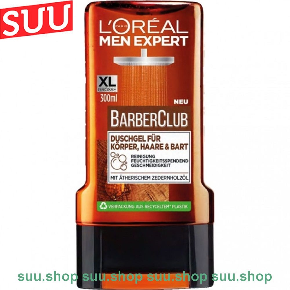Gel tắm nam loreal 300ml barber club men expert 100% chính hãng
