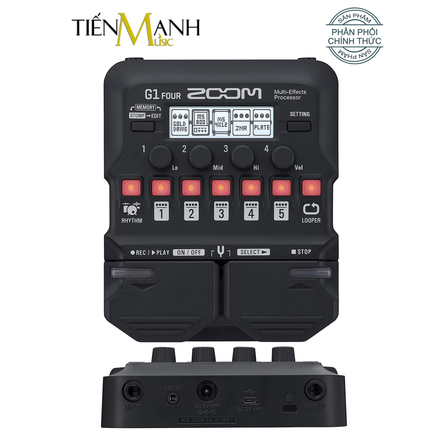 Zoom G1 Four - Phơ Đàn Guitar Bàn đạp Fuzz Pedals Effects Ghi-ta Điện Electric đã cài bộ tiếng backup hay và đầy đủ cho Cổ Nhạc Tân Nhạc... - Sử Dụng Pin hoặc Power Adapter