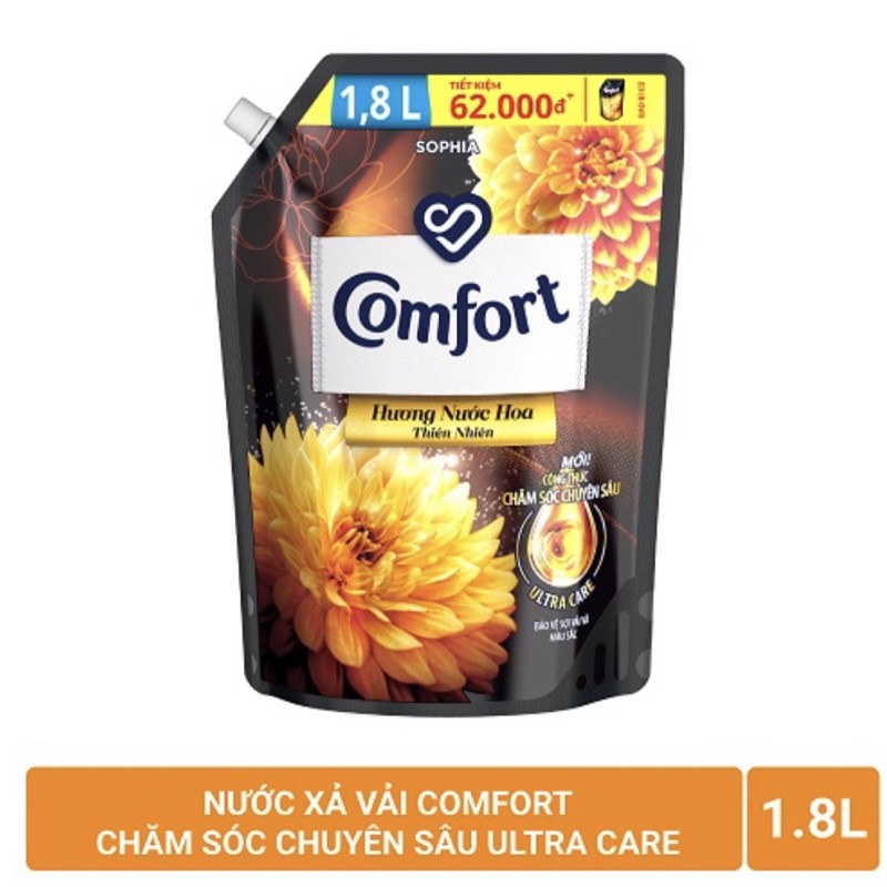 Nước xả vải Comfort hương nước hoa Sophia túi 1,8L