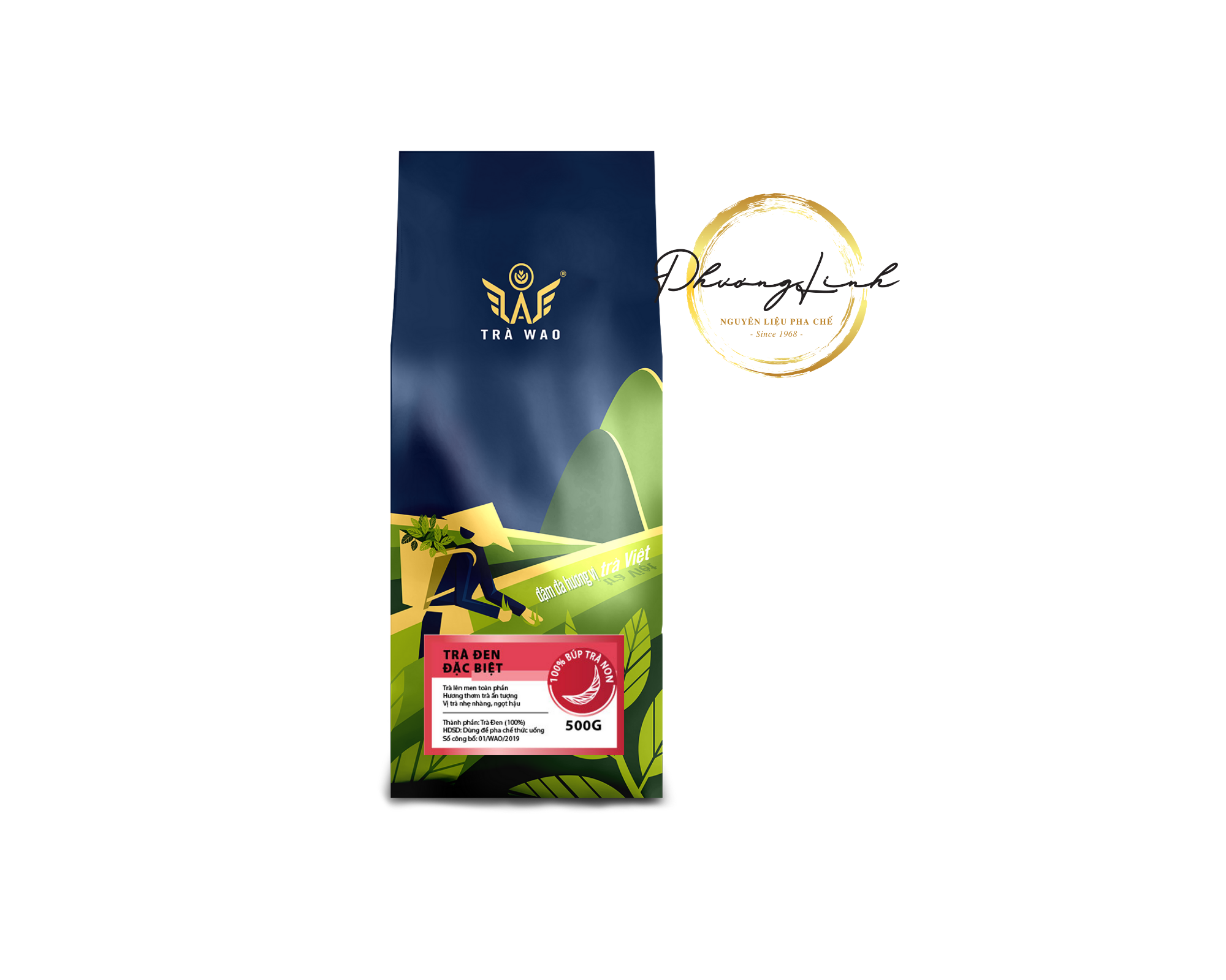 Sản Phẩm Trà Đen Đặc Biệt Hiệu Wao Trọng Lượng Gói 500g   Đúng Như Hình Mô Tả 100%