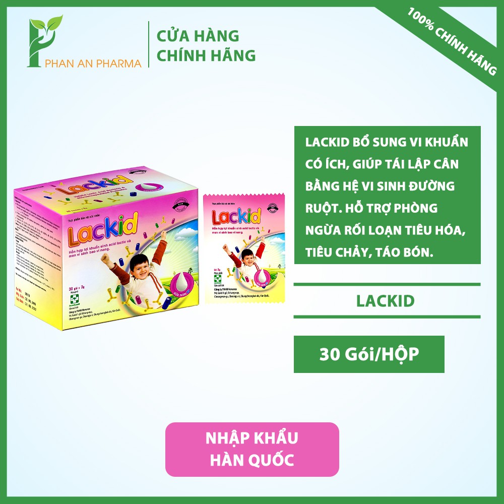 Men vi sinh Hàn Quốc Lackid bé ăn ngon - mau lớn - khỏe mạnh - CN33