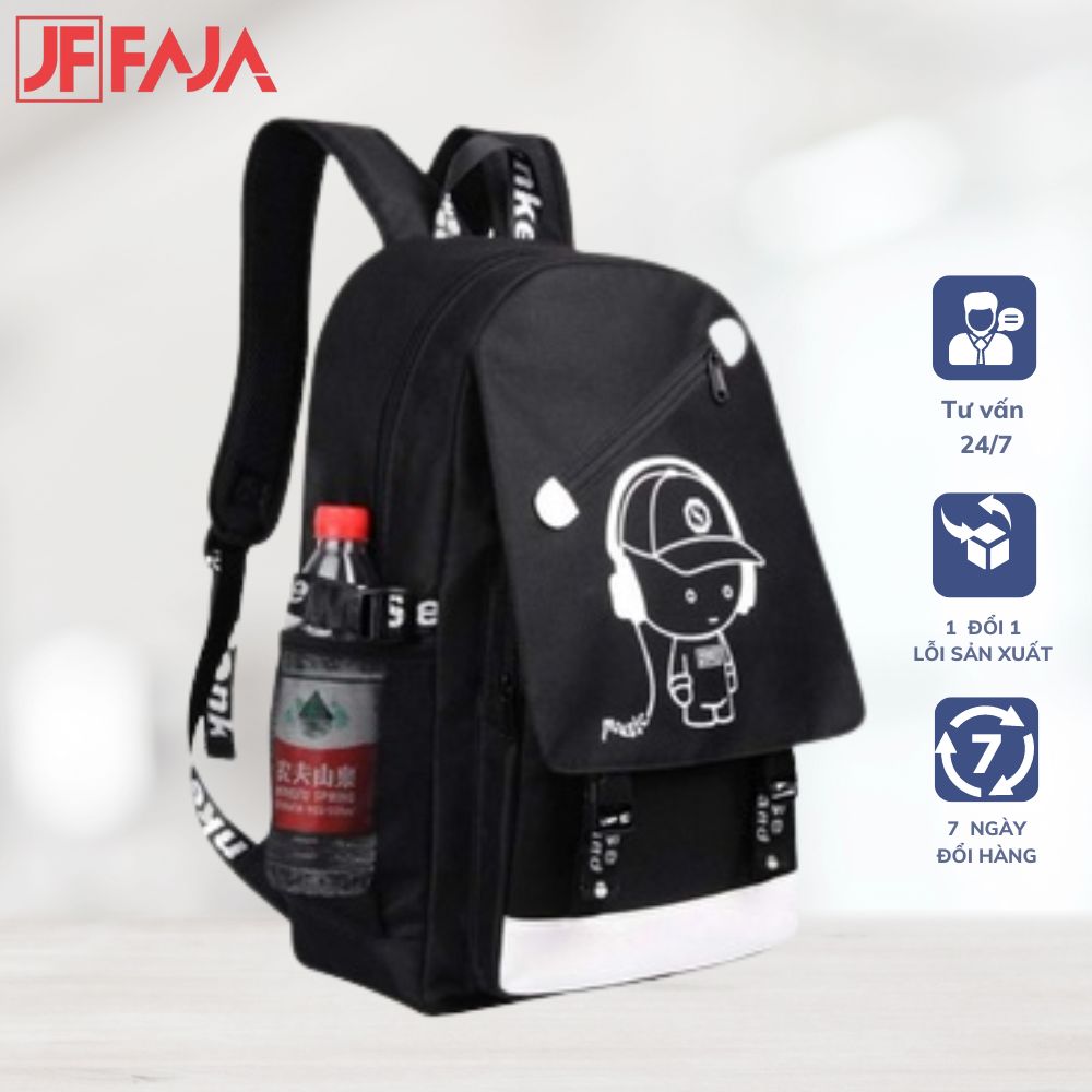 Balo đi học cho trẻ hình cậu bé loại cao cấp balo cho bé vải cao cấp chống thấm nước