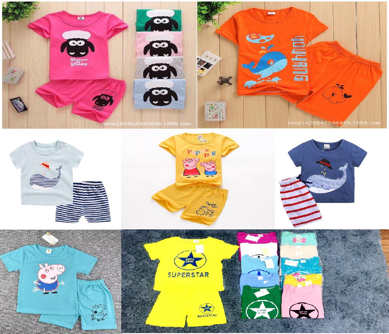Combo 3 bộ bé gái bộ bé trai cotton siêu đẹp
