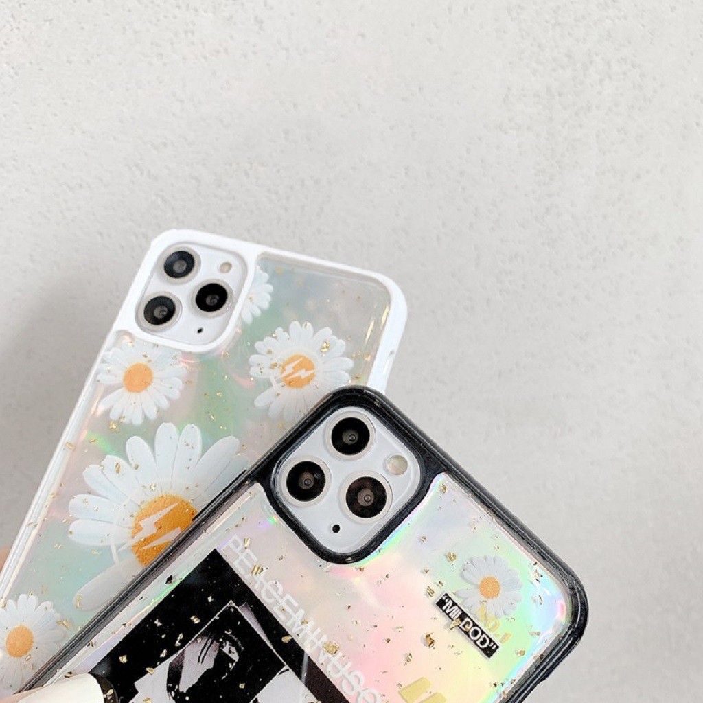 Ốp lưng iPhone ốp iPhone hoa cúc phản quang iPhone 6/6s/6P/6SPlus/7/8/7P/8P/X/Xs/Xsmax/11/11PM - Tuấn phụ kiện, sản phẩm tốt, chất lượng cao, cam kết như hình