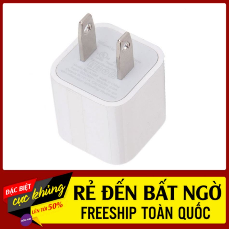 CỦ SẠC VUÔNG 5W CAO CẤP DÙNG CHO IP5/5S/6G/6S/7G/7PLUS