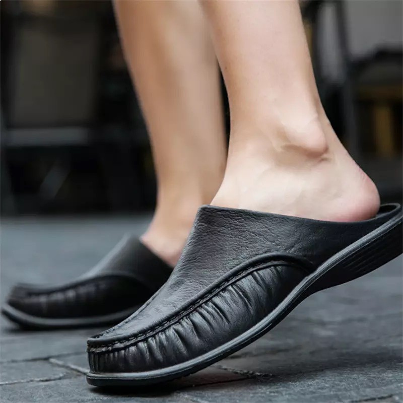 [HCM]Dép Sục Lười Nam Siêu Nhẹ DUWA BIOREN CHTHA Đi Mưa Bít Mũi- SL011