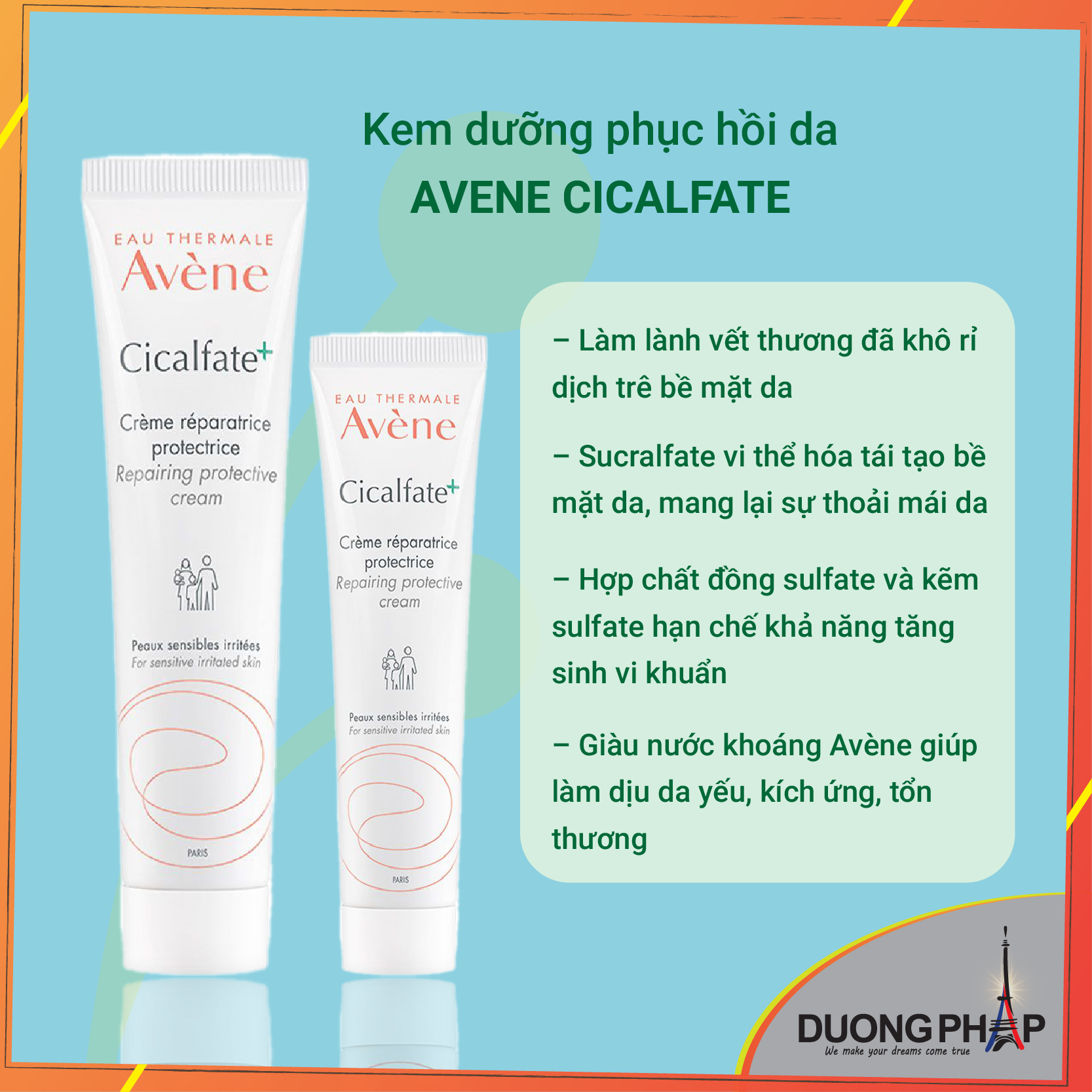 Kem phục hồi da Avene Cicalfate 40ml