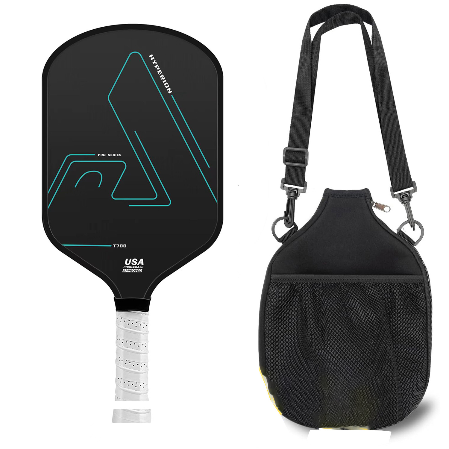 Vợt Pickleball Biyisix 3K PRO 16mm Chính Hãng Kèm Túi Đeo