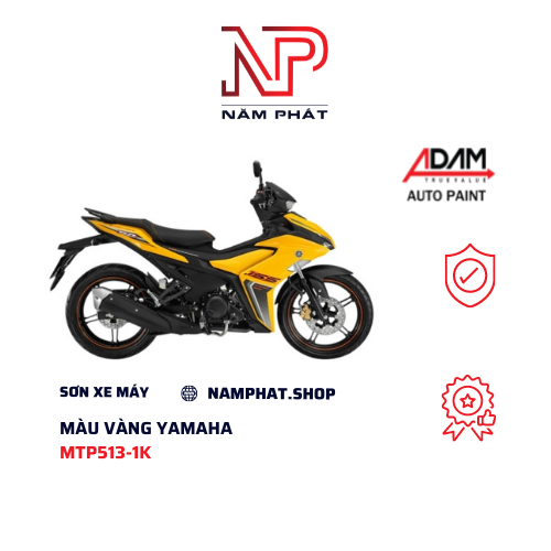 Sơn xe máy màu vàng yamaha mtp513-1k