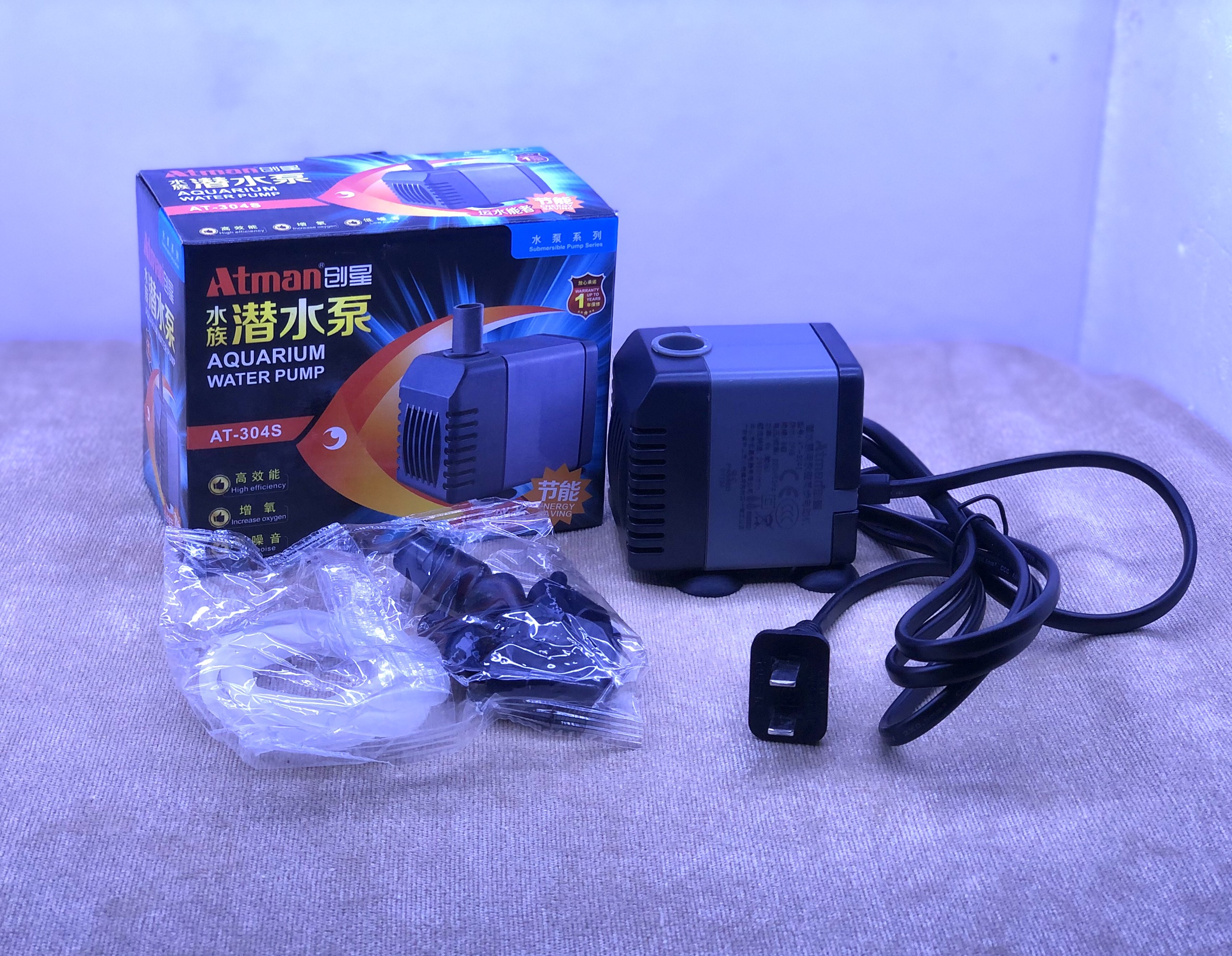 [HCM]Máy bơm nước tạo oxy Atman AT-304S dùng cho Hồ Cá Cảnh