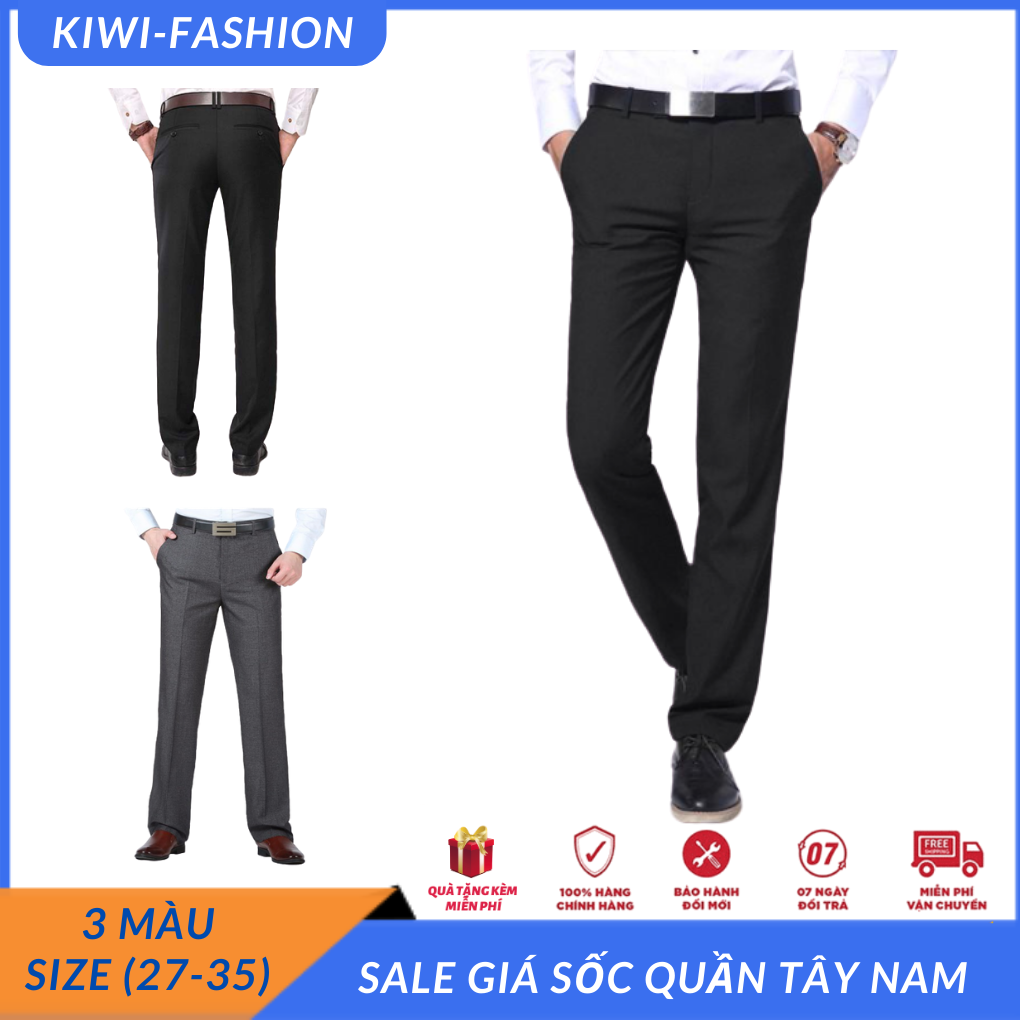 SALE GIÁ SỐC Quần Tây Nam Trung Niên Chưa Lên Lai Size Từ 27-35 Có 3 Màu Cho Bạn Chọn