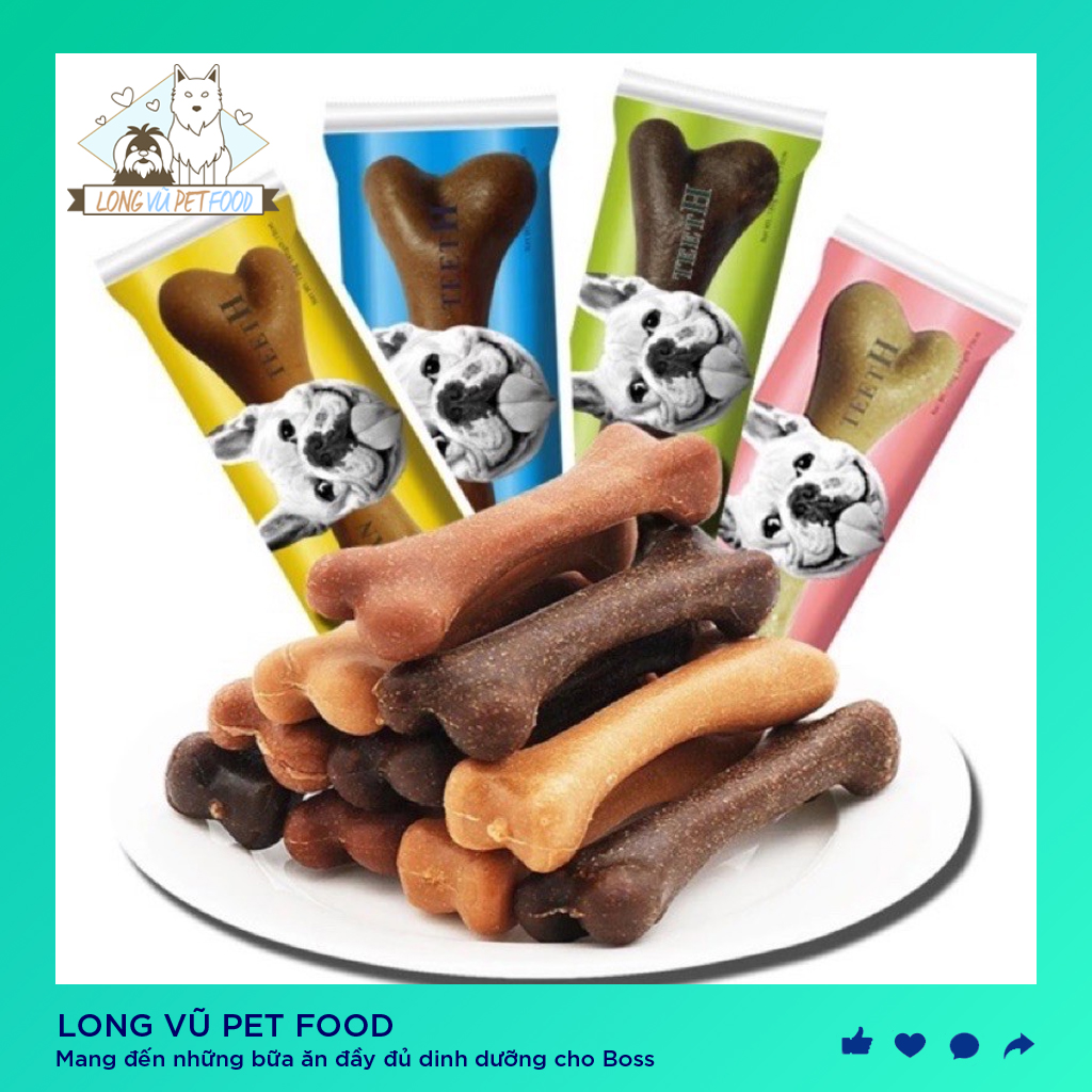 Xương nhai ăn vặt cho chó mèo chống cắn phá Yaho túi 25g - bánh thưởng cho chó Yaho - Long Vũ Pet Food