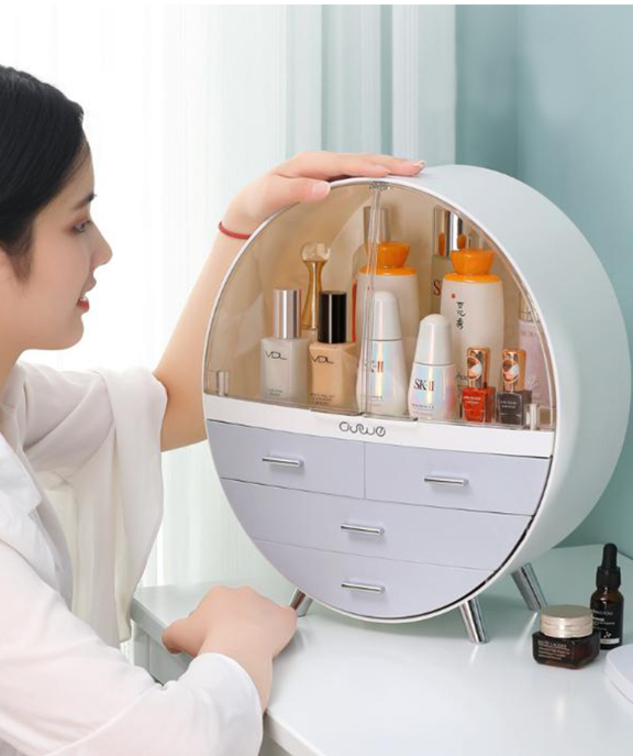 Kệ Đựng Mỹ Phẩm - Kệ Đựng Đồ Trang Điểm Để Bàn Cao Cấp ( Tặng khay đựng son )
