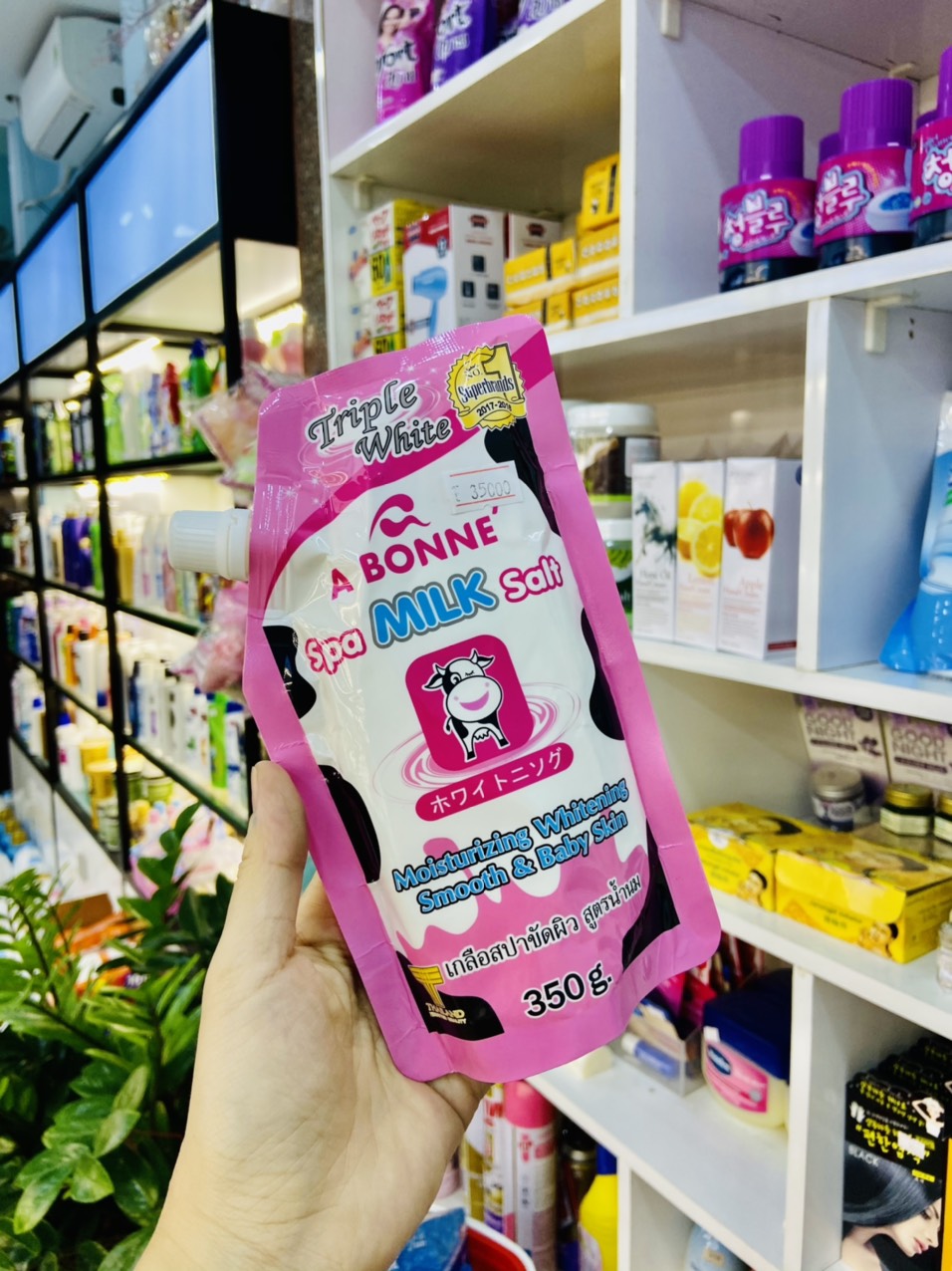 [HCM]MUỐI BÒ THÁI LAN TẨY TẾ BÀO CHẾT BODY A BONNE SPA MILK SALT 350G