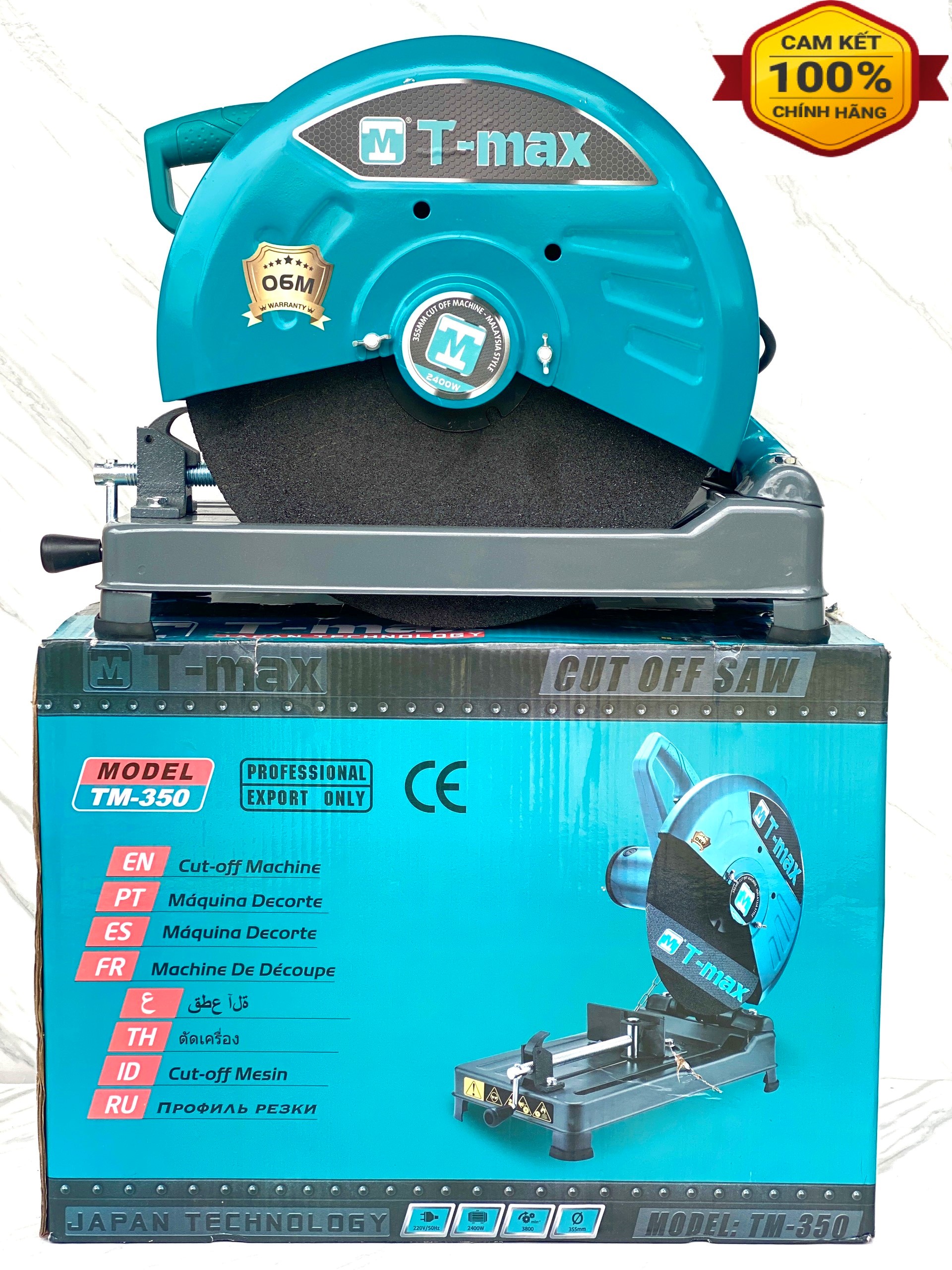 Máy cắt sắt bàn tmax 2400w chính hãng tặng đĩa cắt