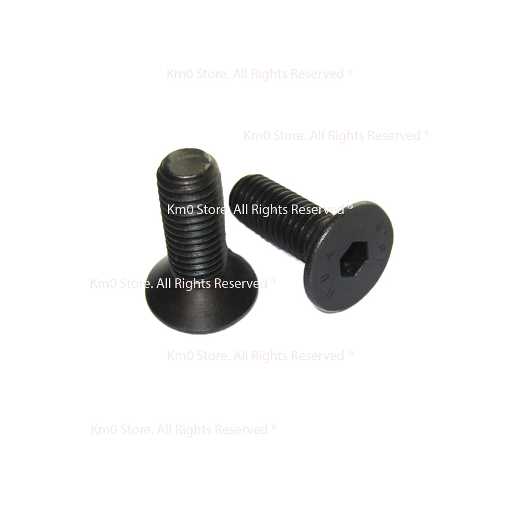 Set 5 bulon lục giác size m5 đầu côn chìm thép đen m113349