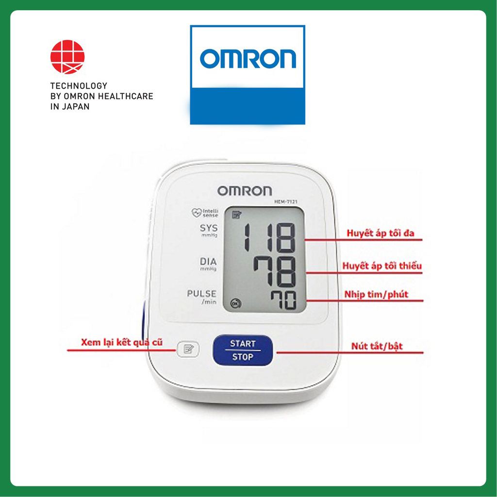 Máy Đo Huyết Áp Bắp Tay Omron HEM-7121