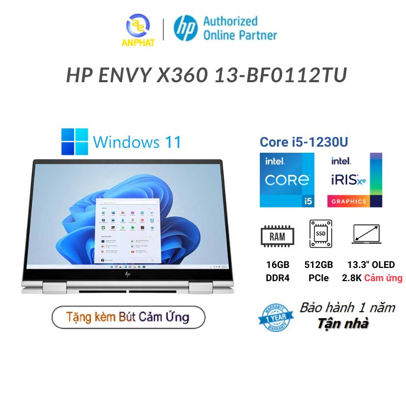 Laptop hp envy x360 13-bf0112tu