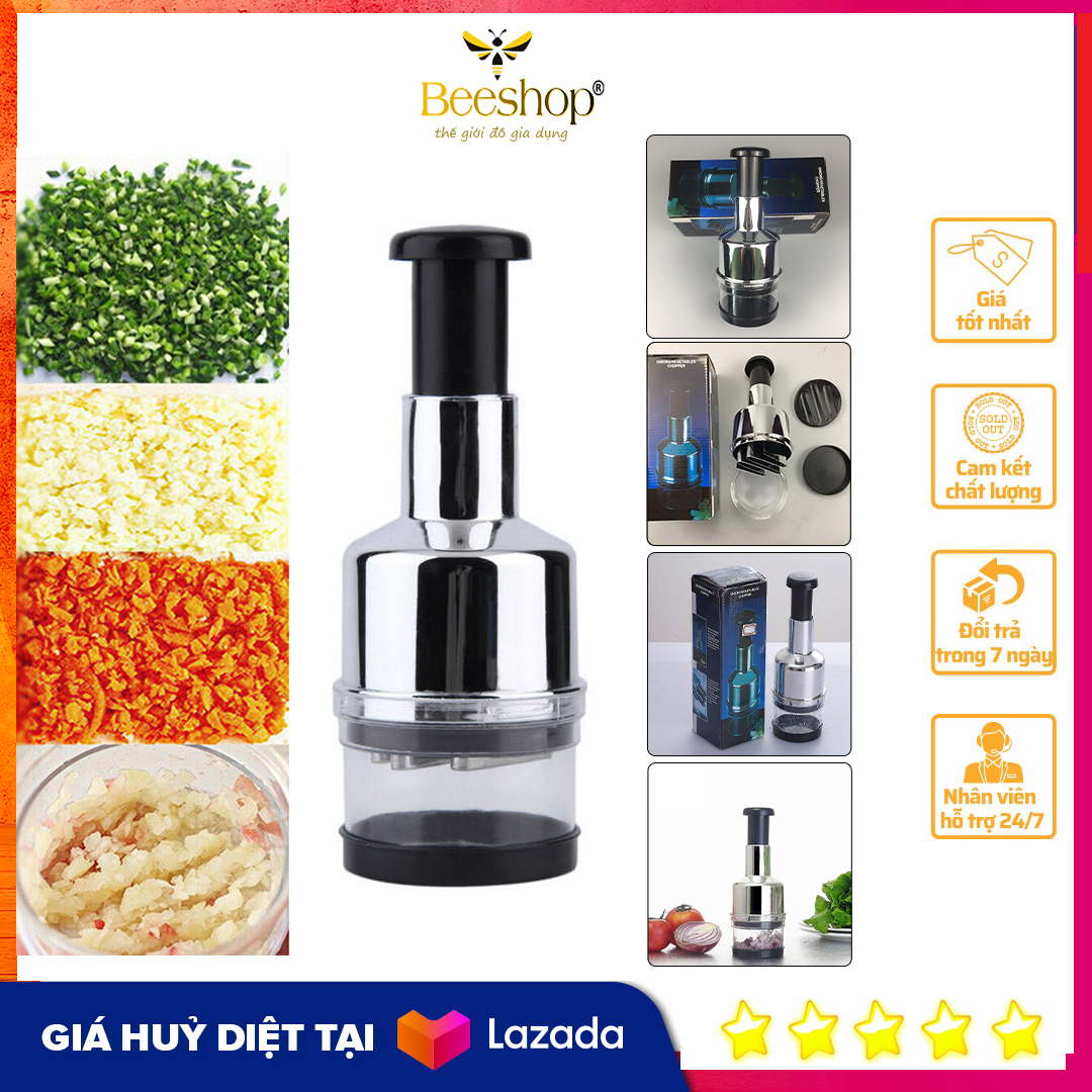 [THÔNG MINH-TIỆN LỢI] Dụng cụ đập dập hành,tỏi,ớt,  máy ép nhuyễn tỏi ớt thông minh nhỏ gọn chất liệu siêu bền an toàn tiện lợi, dụng cụ dập tỏi ớt cầm tay đa năng INOX 304 không gỉ an toàn chất lượng