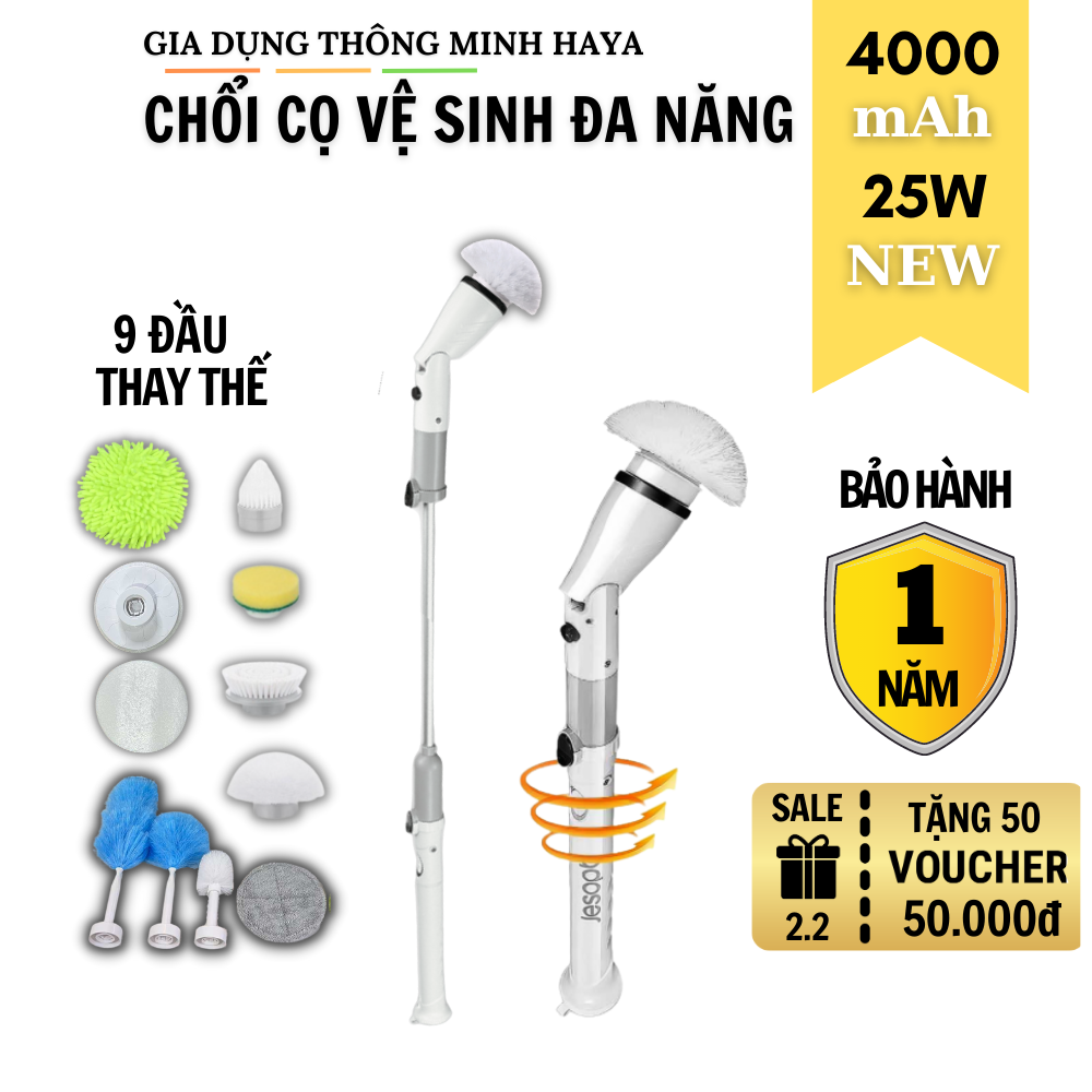 Chổi cọ nhà vệ sinh bằng điện jesopb Chổi Cọ Bồn Cầu toilet Cầm Tay Không Dây Bàn Chải Làm Sạch Vệ Sinh Nhà Tắm Thông Minh Đa Năng