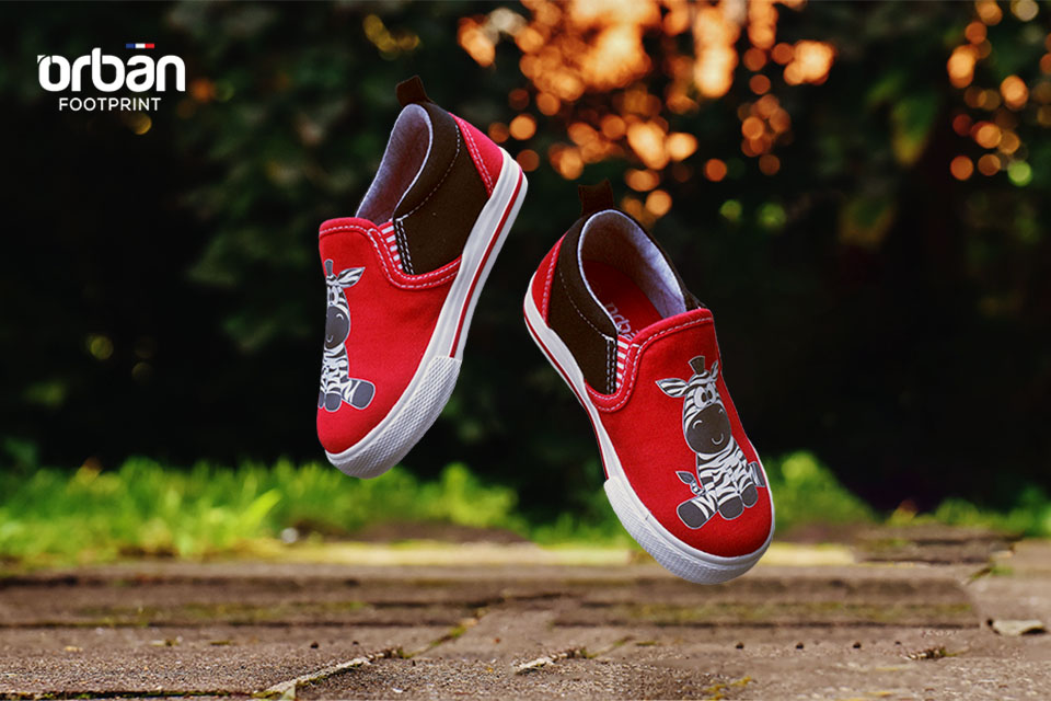 Giày slipon bé trai urban ub1902 đỏ