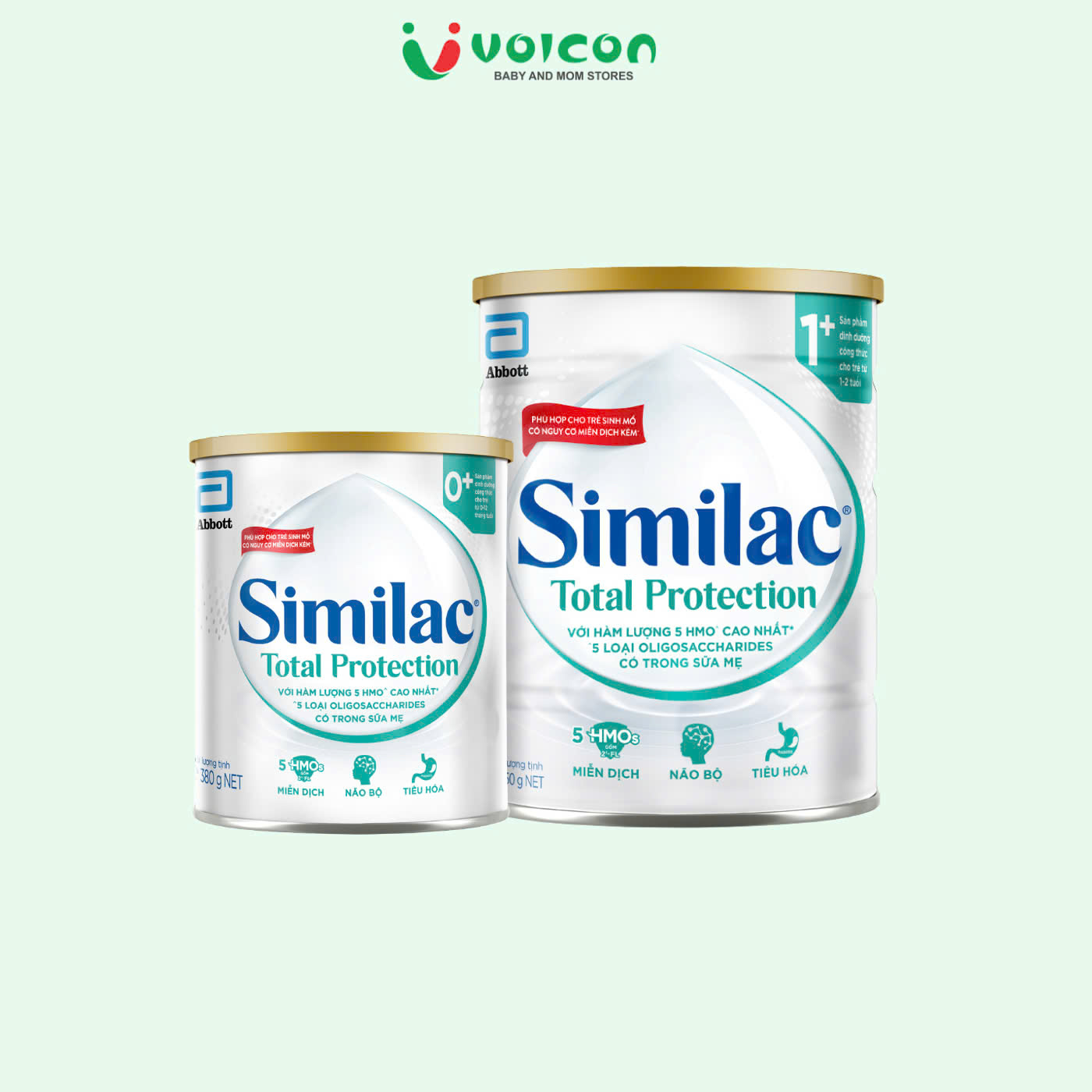 Sữa Similac Total Protection số 0/380g , số 1/850g hỗ trợ tăng cường hệ miễn dịch của trẻ nhỏ