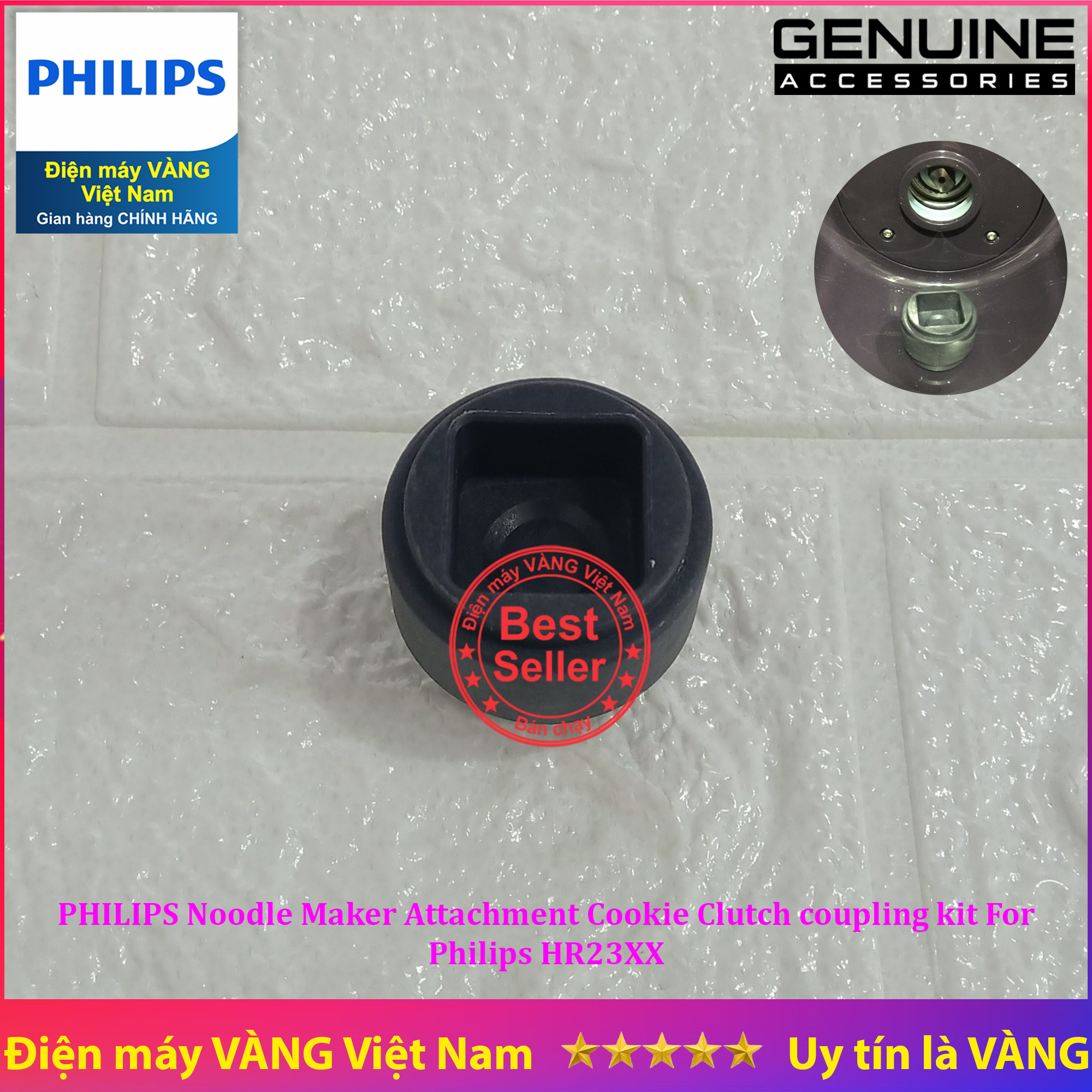 Nhông máy làm mì Philips HR2356 HR2365 HR2382 HR23XX (trục tải trộn nhào bột)