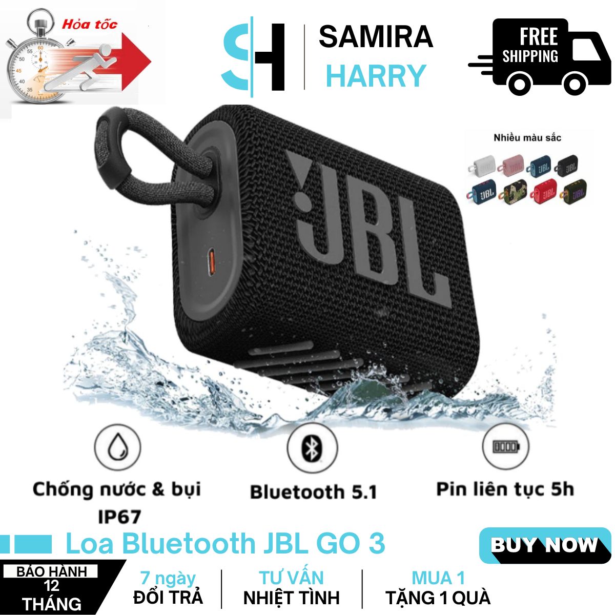 Loa Bluetooth Di Động - Loa Bluetooth JBL GO 3