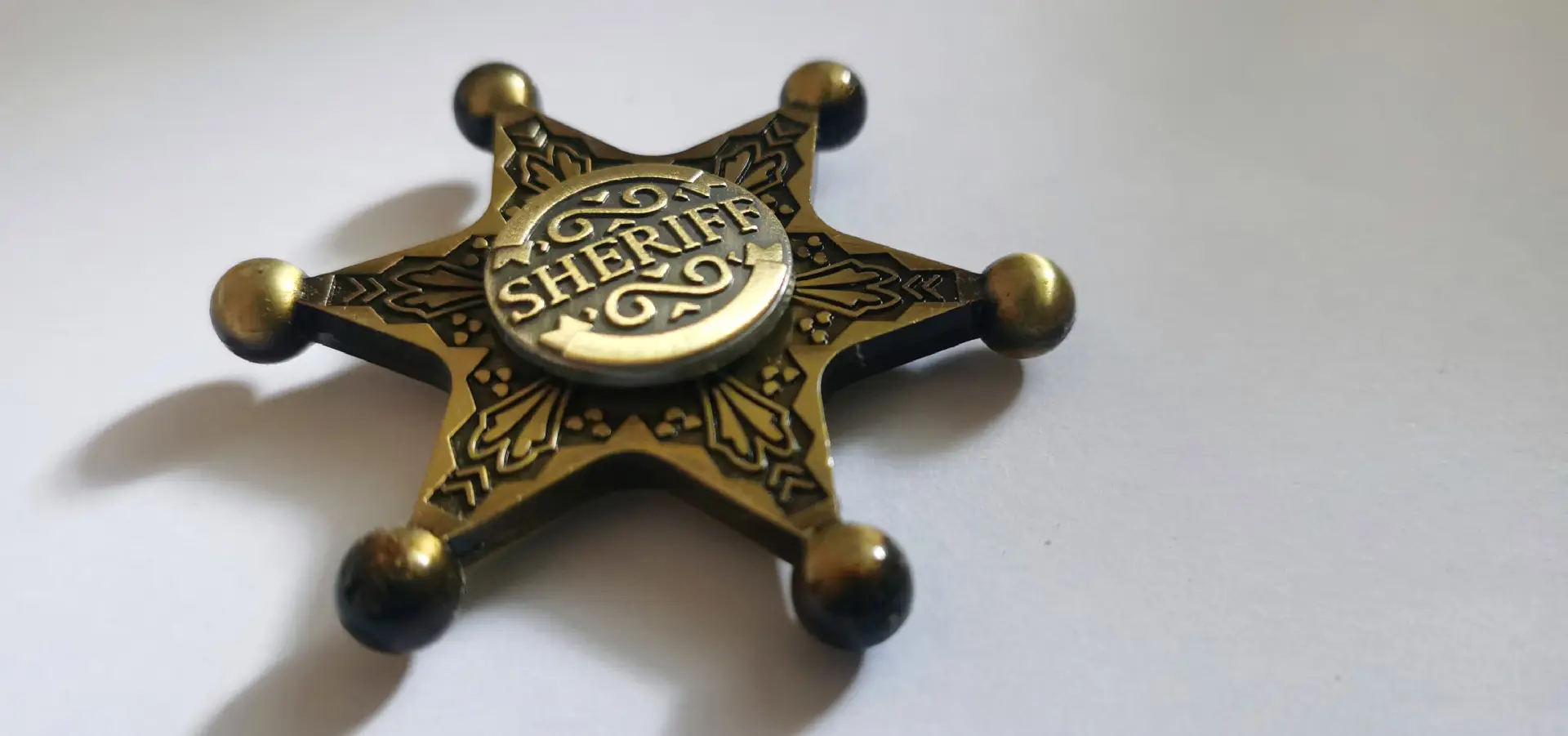 sheriff badge fidget spinner