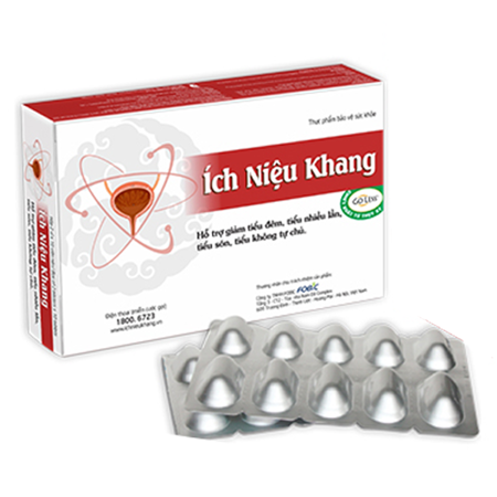 Ích Niệu Khang giảm Tiểu đêm  Tiểu nhiều lần Tiểu són hộp 20 viên