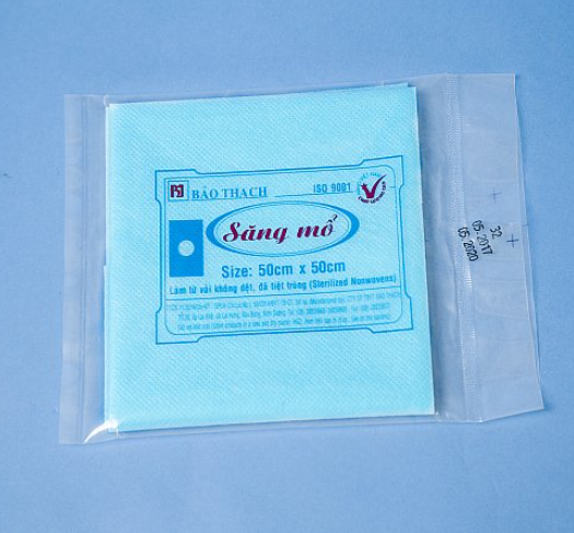 Săng mổ bảo thạch 50x50cm, 60x60cm, 60x80cm, 80x80cm - săng mổ dùng trong y tế - đã tiệt trùng