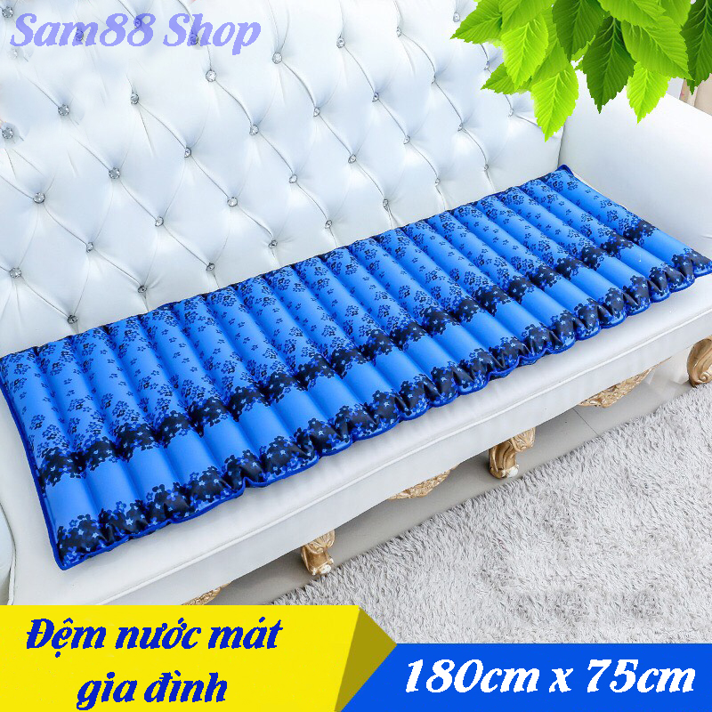 Đệm nước nằm làm mát hạ nhiệt mùa hè nhiều họa tiết 180 x 75 x 3cm