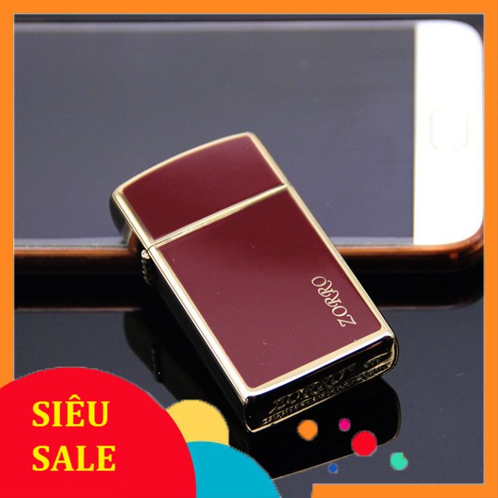Bật lửa xăng đá zorro slim 8249 cao cấp cao cấp