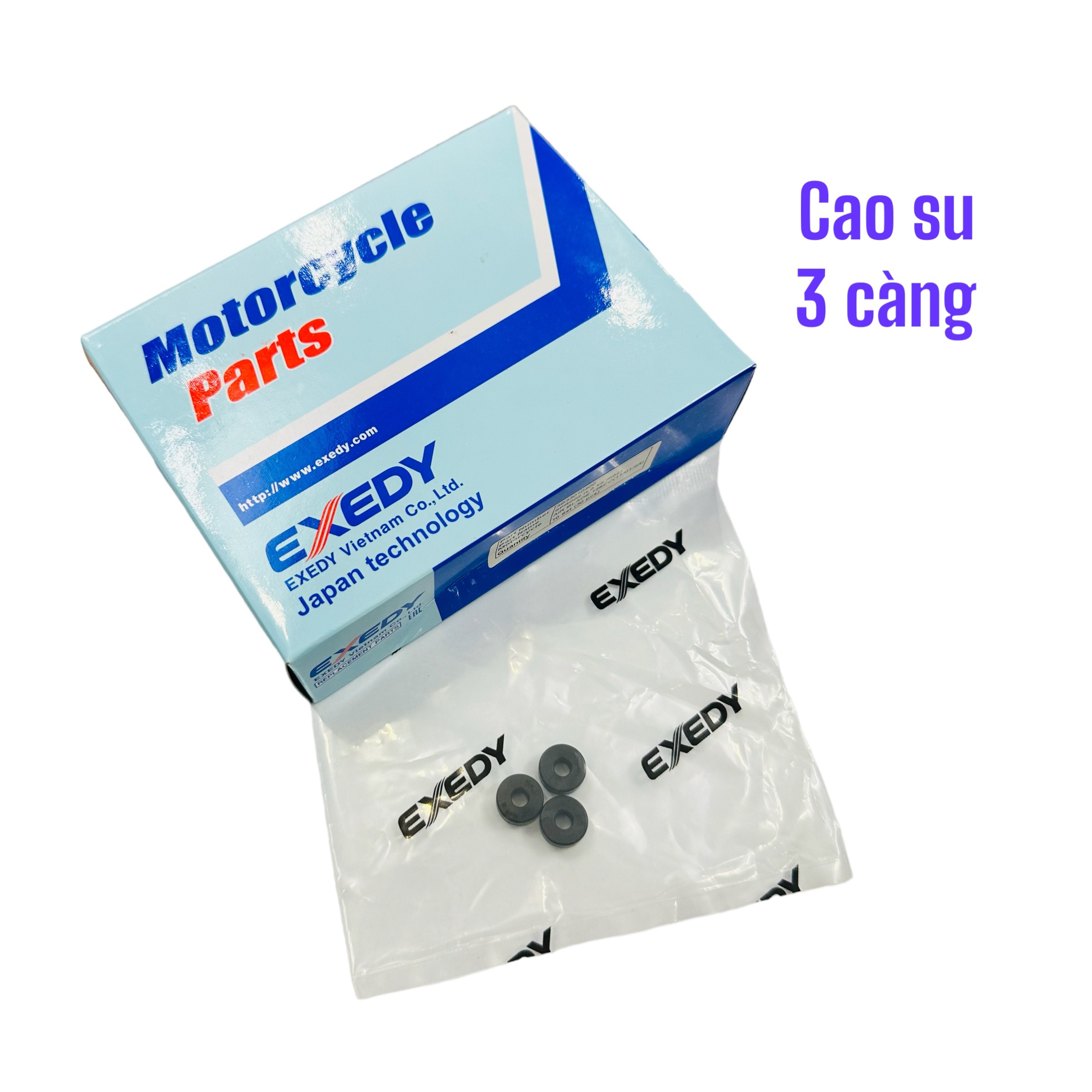 Cao Su Bố 3 Càng Exedy Giảm Chấn Loại Không Lõi Sắt Chất Lượng
