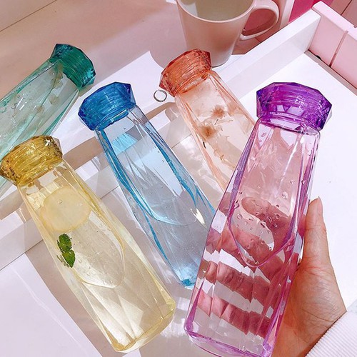 Bình Đựng Nước Thủy Tinh Kim Cương Crank Cup, Bảo Quản Thức Uống,Chịu Nhiệt Tốt, Chất Liệu An Toàn, Bình Đựng Nước Thủy Tinh Kim Cương Crank Cup, Thiết Kế Độc Đáo, Lạ Mắt, Nhỏ Gọn, Thông Minh