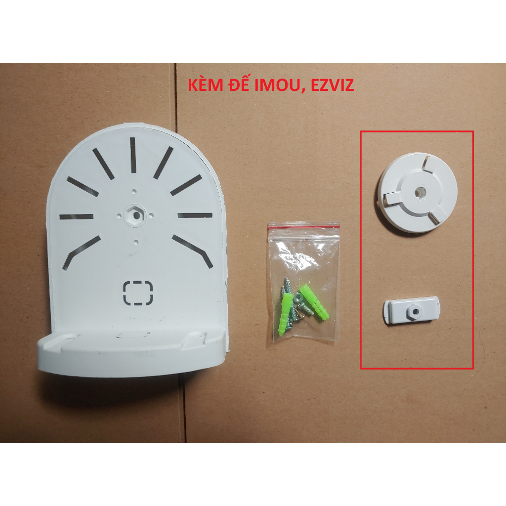 Chân Đế L camera trong nhà Ezviz, imou, Chân Đế Dome form rộng, kèm 2 đế gài camera Imou & ezviz