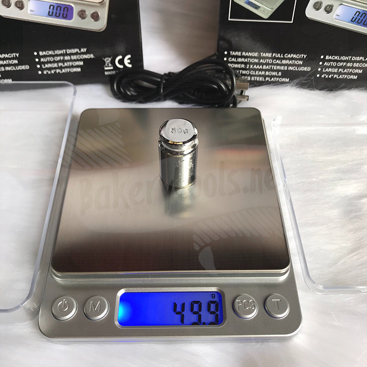 Cân điện tử mini 3kg - 0,1g có sạc