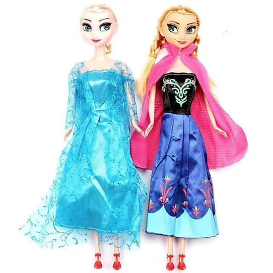 Bộ 2 Búp Bê Công Chúa Frozen Nữ Hoàng Băng Giá Elsa Và Anna Cho Bé Gái