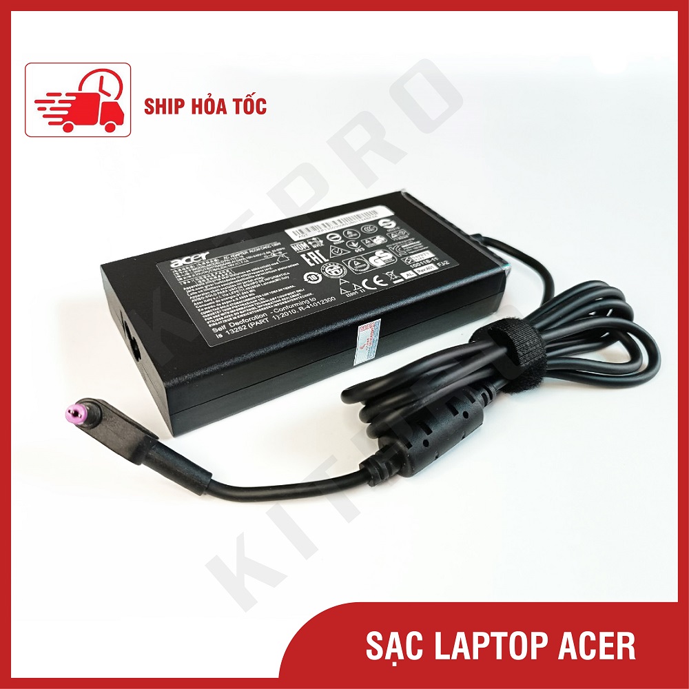 Sạc laptop acer 135w charger adapter acer nitro 5 an515 n18c3 aspire 7 travelmate dây sạc máy tính 19v 7.1a 19.5v 6.92a ship hỏa tốc