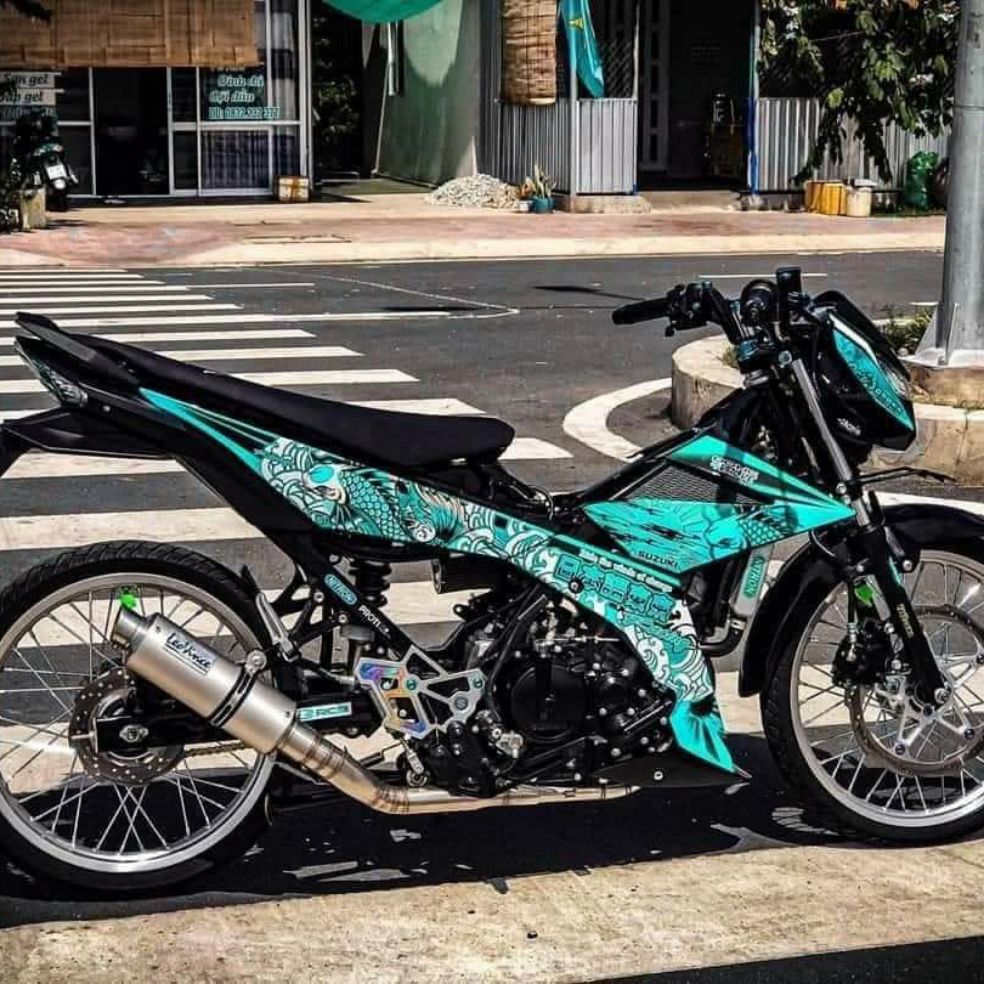 [HCM]Tem Satria tem trùm bản ba lớp dán cho xe Satria sản phẩm chất lượng không sợ bay màu nhiều mẫu m