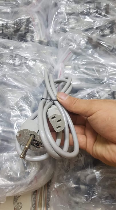 Dây nguồn pc - dây cắm nồi cơm điện loại tốt-dây pc xám sịn