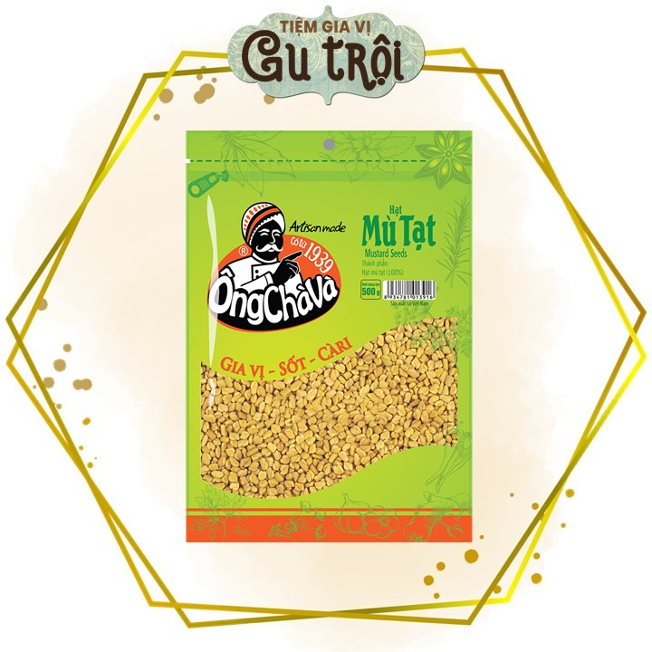 Hạt mù tạt vàng ông chà và 500g -