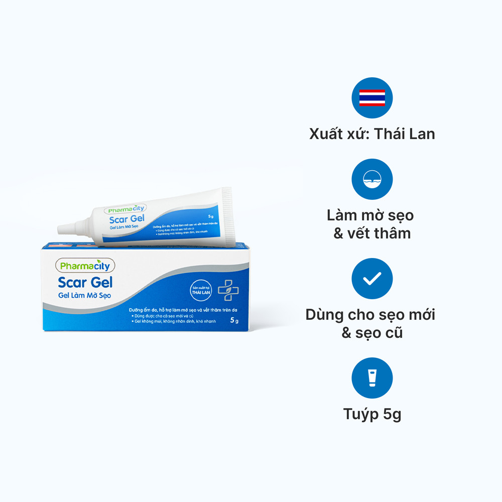 Scar gel – Gel làm mờ sẹo Pharmacity 5g