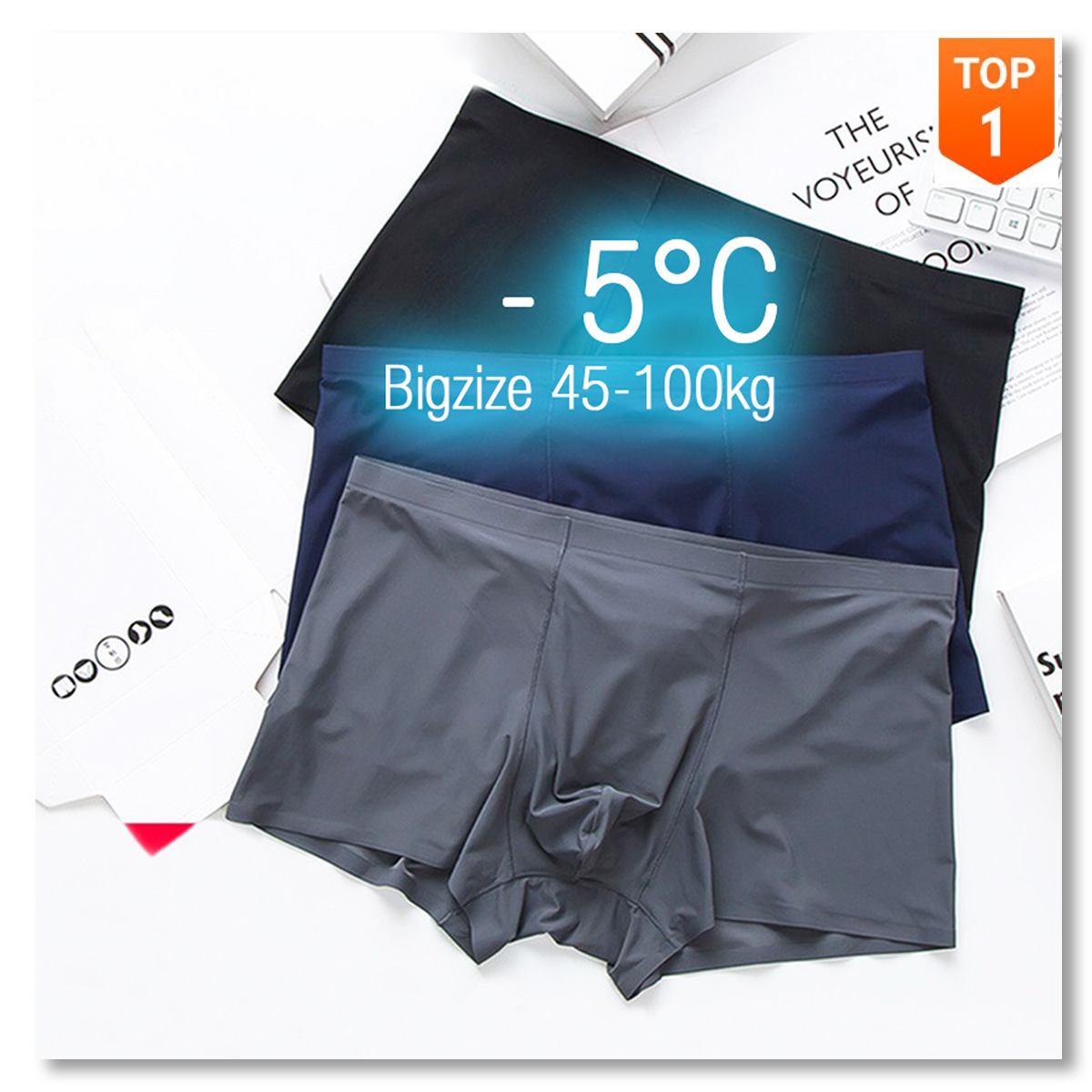 (Hoàn xu) Quần lót nam boxer thun lạnh cao cấp Vinstore SIPLUA, sịp đùi nam Nhật Bản không đường may